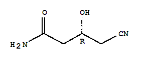 (R)-4-氰基-3-羟基丁酰胺结构式_244094-04-0结构式