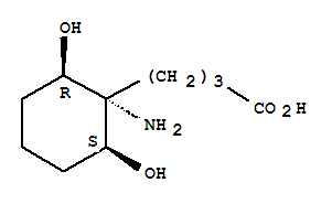 (2r,6s)-rel-(9ci)-1-氨基-2,6-二羟基-环己烷丁酸结构式_244154-24-3结构式