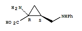 (1r,2s)-(9ci)-1-氨基-2-[(苯基氨基)甲基]-环丙烷羧酸结构式_244233-42-9结构式