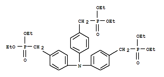 (4-{Bis-[4-(diethoxy-phosphorylmethyl)-phenyl]-amino}-benzyl)-phosphonic acid diethyl ester Structure,245653-28-5Structure