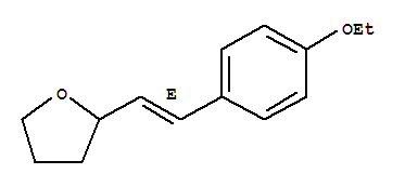 (9ci)-2-[(1e)-2-(4-乙氧基苯基)乙烯]四氢-呋喃结构式_249911-61-3结构式