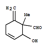 (9ci)-2-羟基-1-甲基-6-亚甲基-3-环己烯-1-羧醛结构式_250293-59-5结构式