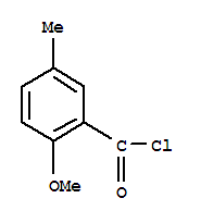 Benzoyl chloride, 2-methoxy-5-methyl-(9ci) Structure,25045-35-6Structure