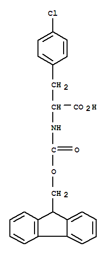 3-(4-氯苯基)-2-(9h-芴-9-甲氧基羰基氨基)-丙酸结构式_250740-51-3结构式