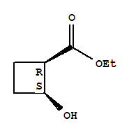 (1r,2s)-(9ci)-2-羟基-环丁烷羧酸乙酯结构式_251569-86-5结构式