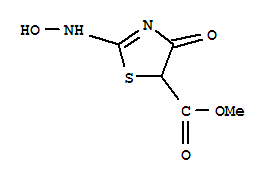 Methyl 2-(hydroxyamino)-4-oxo-4,5-dihydrothiazole-5-carboxylate Structure,251577-81-8Structure