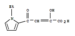 2-Butenoicacid,4-(1-ethyl-1h-pyrrol-2-yl)-2-hydroxy-4-oxo-(9ci) Structure,251923-31-6Structure