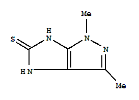 Imidazo[4,5-c]pyrazole-5(1h)-thione, 4,6-dihydro-1,3-dimethyl- Structure,251989-15-8Structure