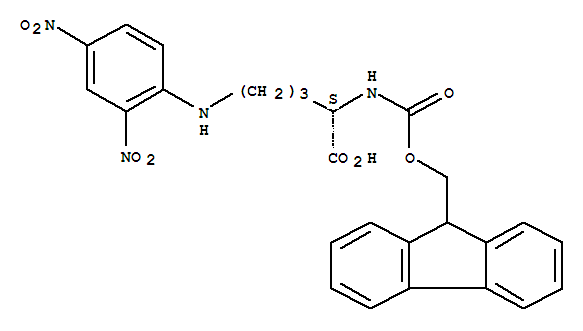 FMOC-ORN(DNP)-OH结构式_252049-04-0结构式