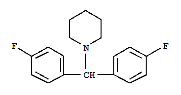 1-[Bis-(4-fluorophenyl)-methyl]-piperidine Structure,252644-60-3Structure