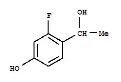 Benzenemethanol, 2-fluoro-4-hydroxy-alpha-methyl-(9ci) Structure,253166-66-4Structure