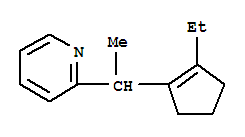 Pyridine,2-[1-(2-ethyl-1-cyclopenten-1-yl)ethyl]-(9ci) Structure,253185-22-7Structure