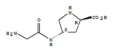 D-proline, 4-[(aminoacetyl)amino]-, (4s)-(9ci) Structure,254883-94-8Structure