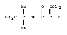 (9ci)-n-(3,3-二氯-2-氟-1-氧代-2-丙烯基)-2-甲基-丙氨酸结构式_254979-89-0结构式