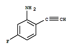 Benzenamine, 2-ethynyl-5-fluoro-(9ci) Structure,255724-68-6Structure