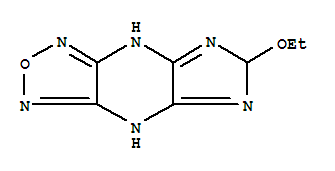 (9ci)-6-乙氧基-3,6-二氢-1H-咪唑并[4,5-b][1,2,5]噁二唑并[3,4-e]吡嗪结构式_255867-21-1结构式