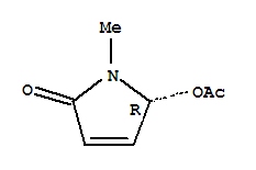 (5r)-(9ci)-5-(乙酰基氧基)-1,5-二氢-1-甲基-2H-吡咯-2-酮结构式_256458-27-2结构式