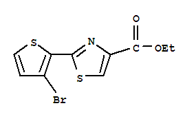 4-Thiazolecarboxylicacid,2-(3-bromo-2-thienyl)-,ethylester(9ci) Structure,256508-38-0Structure