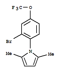 1-[2-溴-4-(三氟甲氧基)苯基]-2,5-二甲基-1H-吡咯结构式_257285-02-2结构式