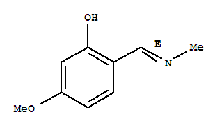 (9CI)-5-甲氧基-2-[(E)-(甲基亚氨基)甲基]-苯酚结构式_258354-80-2结构式