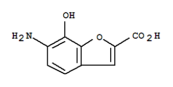 2-Benzofurancarboxylicacid,6-amino-7-hydroxy-(9ci) Structure,258828-57-8Structure