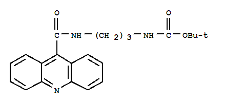 (3-[(吖啶-9-羰基)-氨基]-丙基)-氨基甲酸叔丁酯结构式_259222-01-0结构式