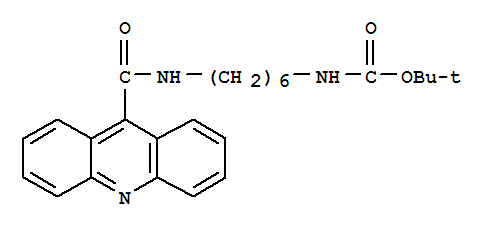 (6-[(吖啶-9-羰基)-氨基]-己基)-氨基甲酸叔丁酯结构式_259222-02-1结构式