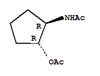 (9ci)-n-[(1r,2r)-2-(乙酰基氧基)环戊基]-乙酰胺结构式_259233-67-5结构式