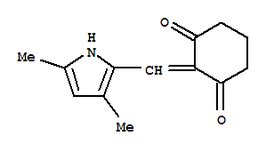 (9ci)-2-[(3,5-二甲基-1H-吡咯-2-基)亚甲基]-1,3-环己烷二酮结构式_259544-81-5结构式