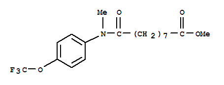 Methyl 9-[methyl-4-(trifluoromethoxy)anilino]-9-oxononanoate Structure,259792-94-4Structure