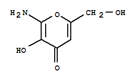 4H-pyran-4-one, 2-amino-3-hydroxy-6-(hydroxymethyl)-(8ci,9ci) Structure,25991-83-7Structure