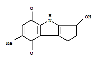 (9ci)-1,2,3,4-四氢-3-羟基-7-甲基-环戊并[b]吲哚-5,8-二酮结构式_261163-69-3结构式