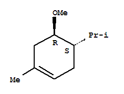 (4s,5r)-(9ci)-5-甲氧基-1-甲基-4-(1-甲基乙基)-环己烯结构式_261760-27-4结构式