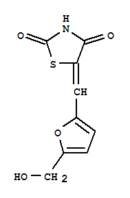 2,4-Thiazolidinedione, 5-[[5-(hydroxymethyl)-2-furanyl]methylene]-(9ci) Structure,262601-99-0Structure