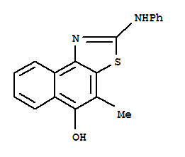 Naphtho[1,2-d]thiazol-5-ol, 4-methyl-2-(phenylamino)- Structure,26269-14-7Structure