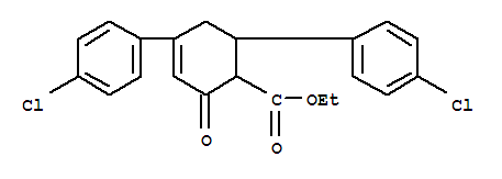 Ethyl 4,6-bis(4-chlorophenyl)-2-oxo-3-cyclohexene-1-carboxylate Structure,26379-96-4Structure