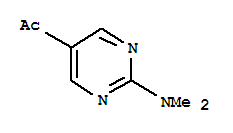 Ethanone, 1-[2-(dimethylamino)-5-pyrimidinyl]-(9ci) Structure,265107-46-8Structure