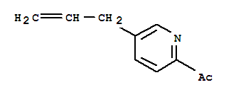 Ethanone, 1-[5-(2-propenyl)-2-pyridinyl]-(9ci) Structure,265108-00-7Structure