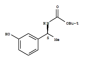 Tert-butyl [(1s)-1-(3-hydroxyphenyl)ethyl]carbamate Structure,266369-42-0Structure