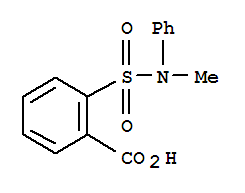 2-{[Methyl(phenyl)amino]sulfonyl}benzoic acid Structure,26638-45-9Structure