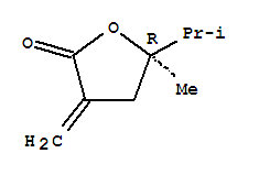 2(3H)-furanone,dihydro-5-methyl-3-methylene-5-(1-methylethyl)-,(5r)-(9ci) Structure,266694-56-8Structure