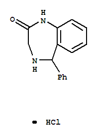 (R,S)-1,3,4,5-四氢-5-苯基-2H-1,4-苯并二氮杂革-2-酮盐酸盐结构式_268209-92-3结构式