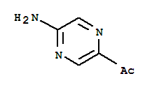 Ethanone, 1-(5-aminopyrazinyl)-(9ci) Structure,268538-57-4Structure