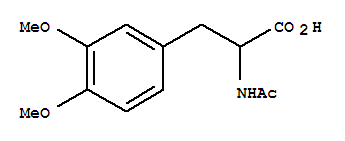 (R,s)-n-乙酰基-3,4-二甲氧基苯丙氨酸结构式_27313-65-1结构式