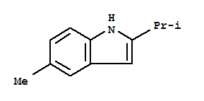 1H-indole,5-methyl-2-(1-methylethyl)-(9ci) Structure,27321-31-9Structure