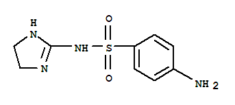 Benzenesulfonamide, 4-amino-n-(4,5-dihydro-1h-imidazol-2-yl)-(9ci) Structure,2733-54-2Structure