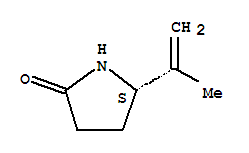 (5s)-(9ci)-5-(1-甲基乙烯)-2-吡咯烷酮结构式_275793-66-3结构式