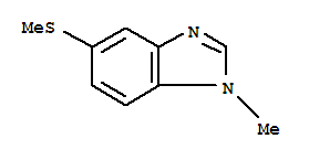 Benzimidazole, 1-methyl-5-(methylthio)-(8ci) Structure,27582-09-8Structure