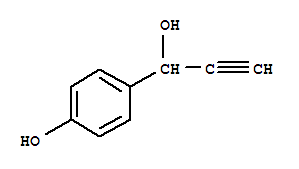 Benzenemethanol, alpha-ethynyl-4-hydroxy-(9ci) Structure,276884-28-7Structure