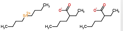 Stannane, dibutylbis[(2-ethyl-1-oxohexyl)oxy]- Structure,2781-10-4Structure